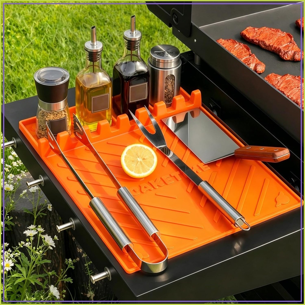 Kitchen Baking Gifts - Silicone Grill Mats for Blackstone Griddle,