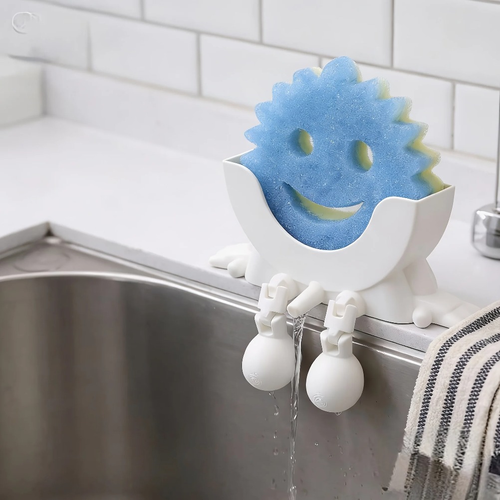 Kitchen Up - Drainable Soap & Sponge Holder 2-in-1