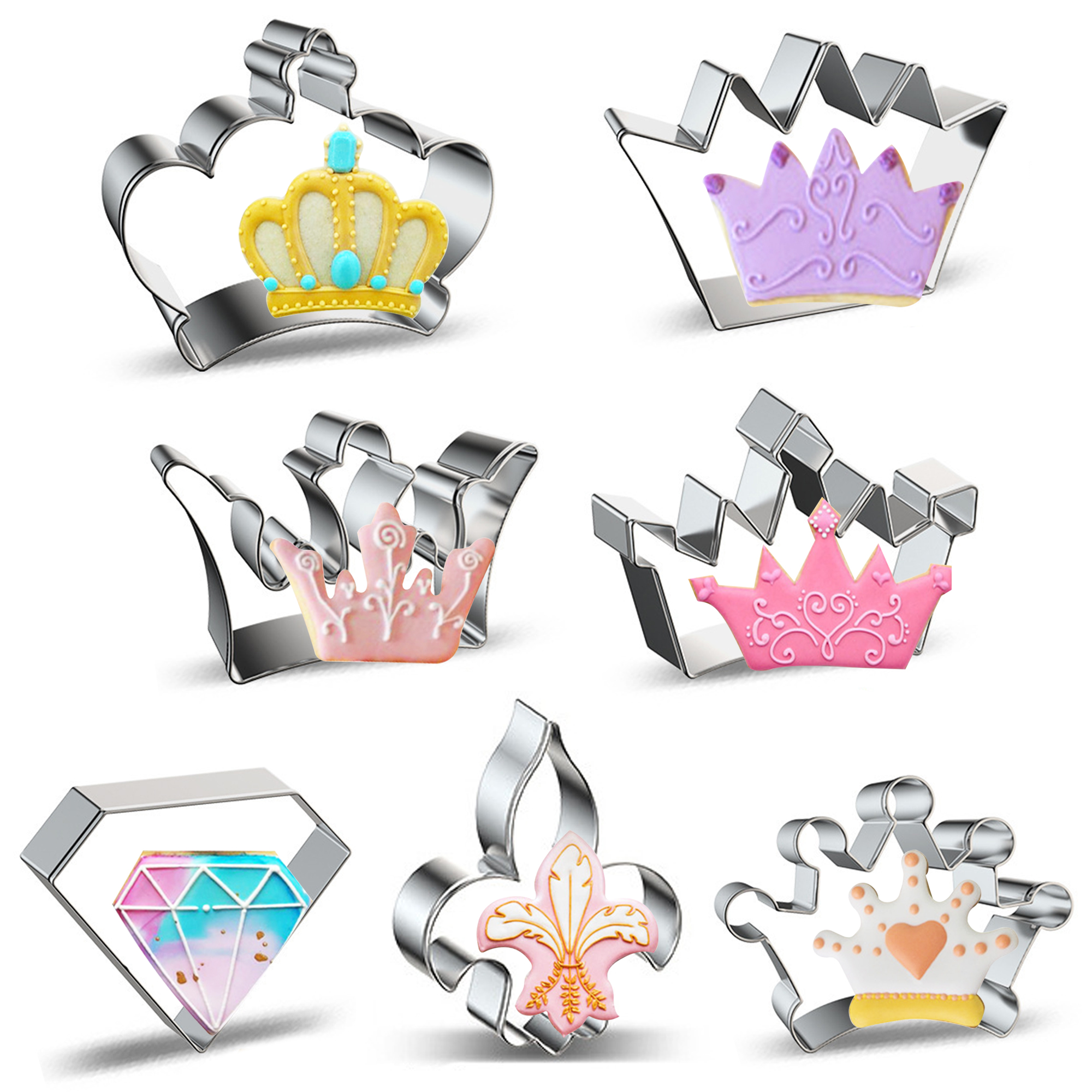 Kitchen Baking Gifts - Crown Cookie Cutter Baking Cookie Biscuit