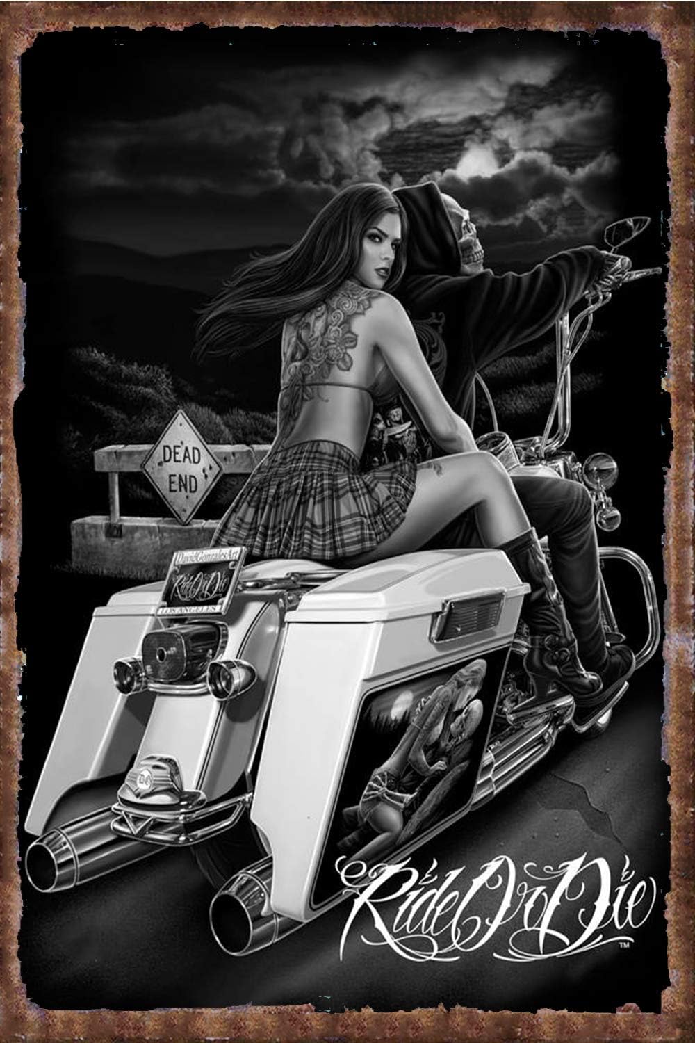 Vintage Metal Sign Ride or Die - Kitchen Up recensie en prijs