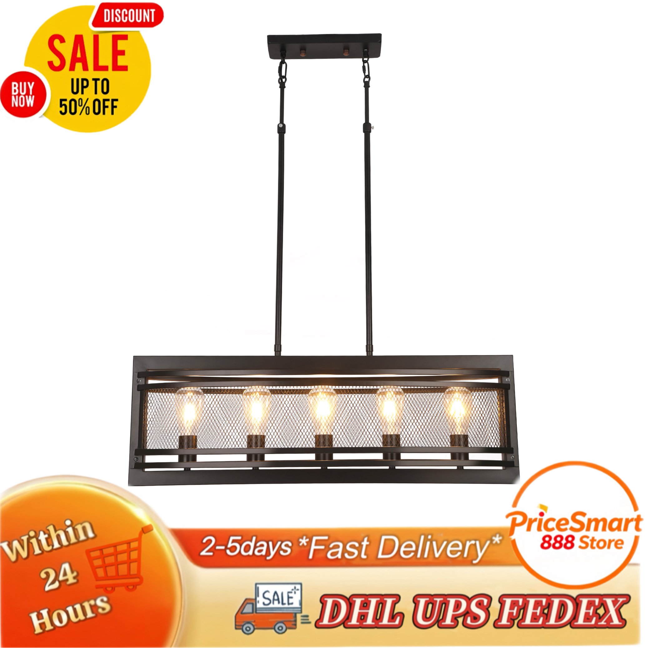 5-Light Linear Pendant Lightin - Kitchen Baking Island recensie en prijs