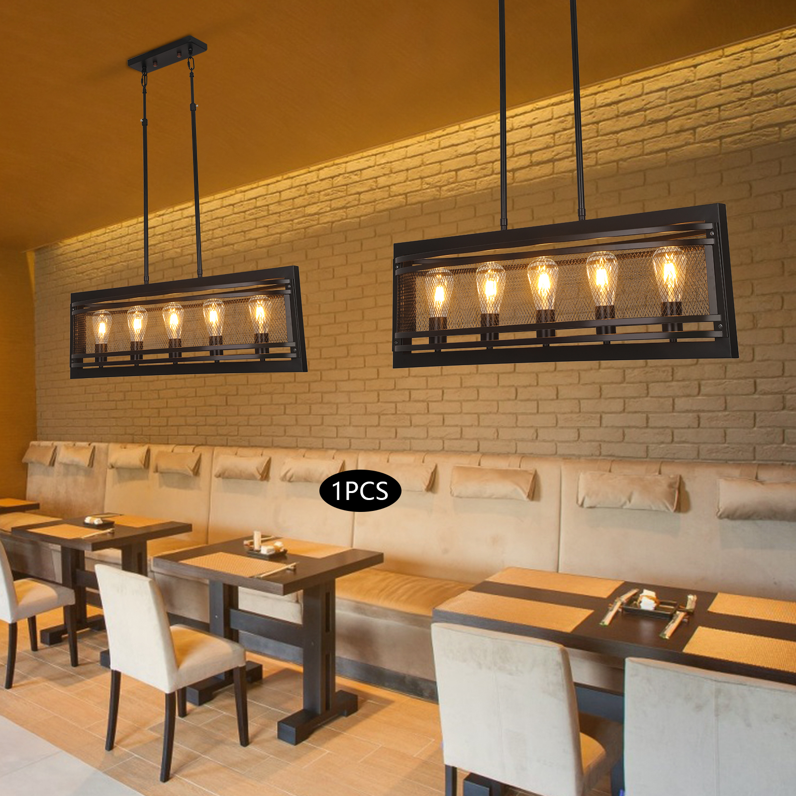 5-Light Linear Pendant Lightin - Kitchen Baking Island recensie en prijs