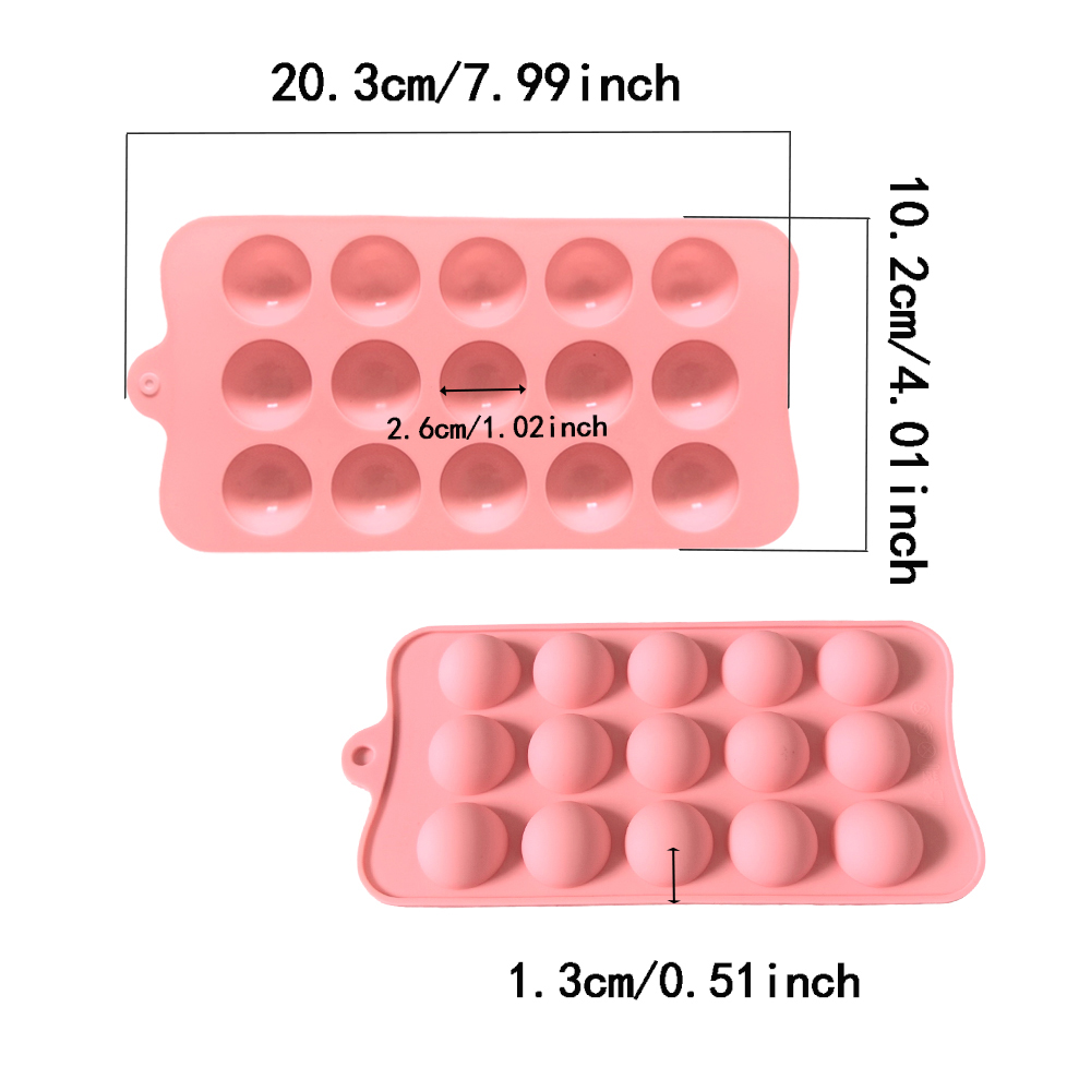 15 cavity semi-circular chocol - Kitchen Tools In Baking recensie en prijs