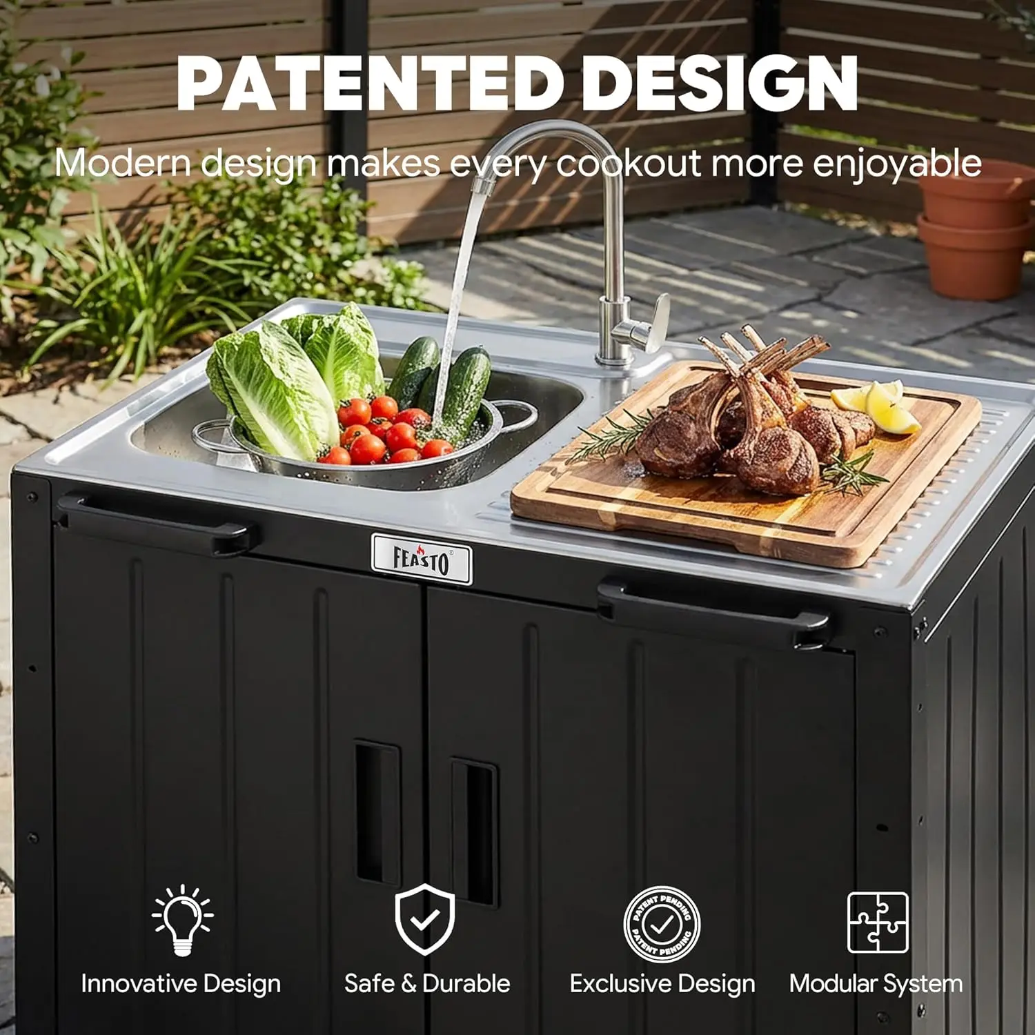 Outdoor Kitchen Island with St - Kitchen Baking Mixer recensie en prijs