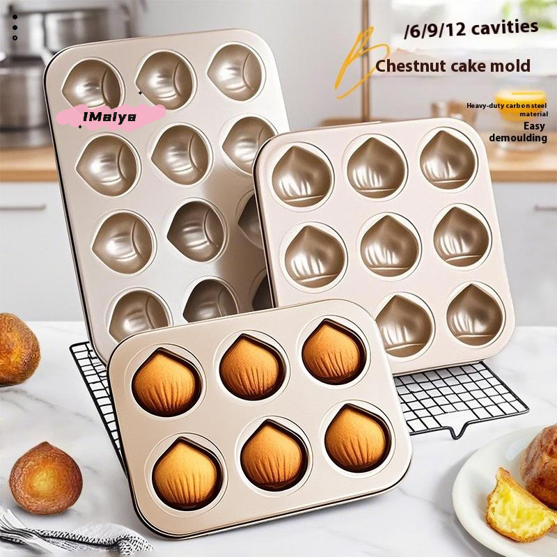 6/9/12 Cavity Chestnut Shaped  - Kitchen Essentials Baking Tray recensie en prijs