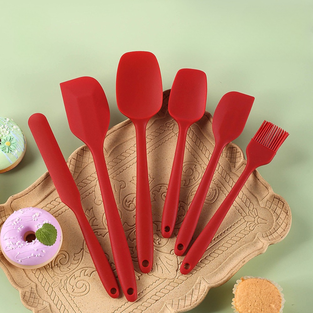 6pc Silicone Spatula Set Seaml - Baking Kitchen Set Up recensie en prijs