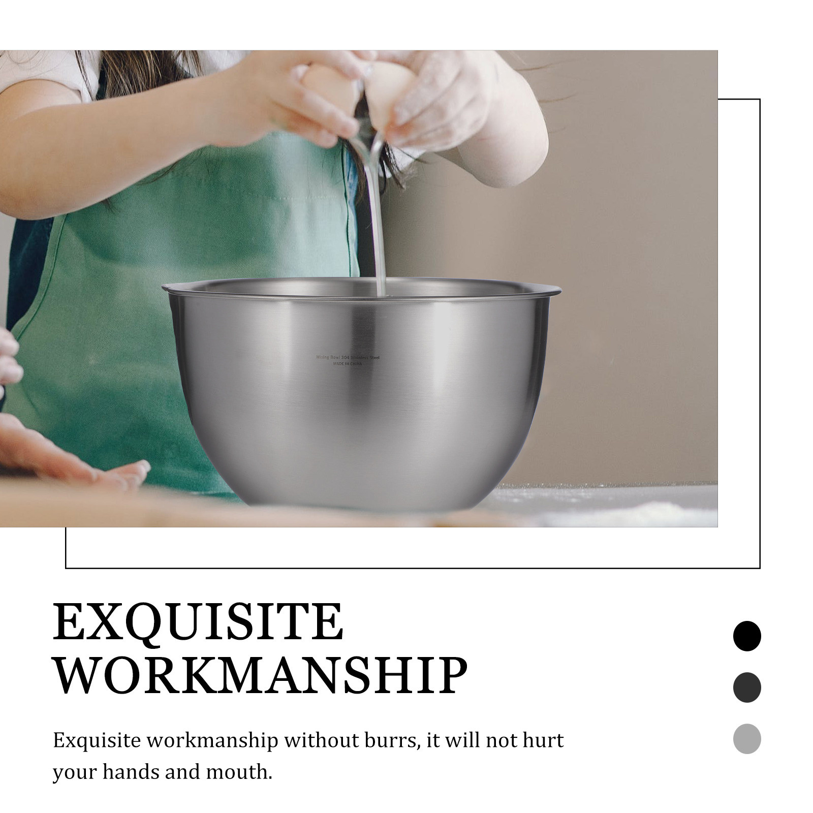 Stainless Steel Mixing Bowl De - Kitchen Baking Pan Storage recensie en prijs