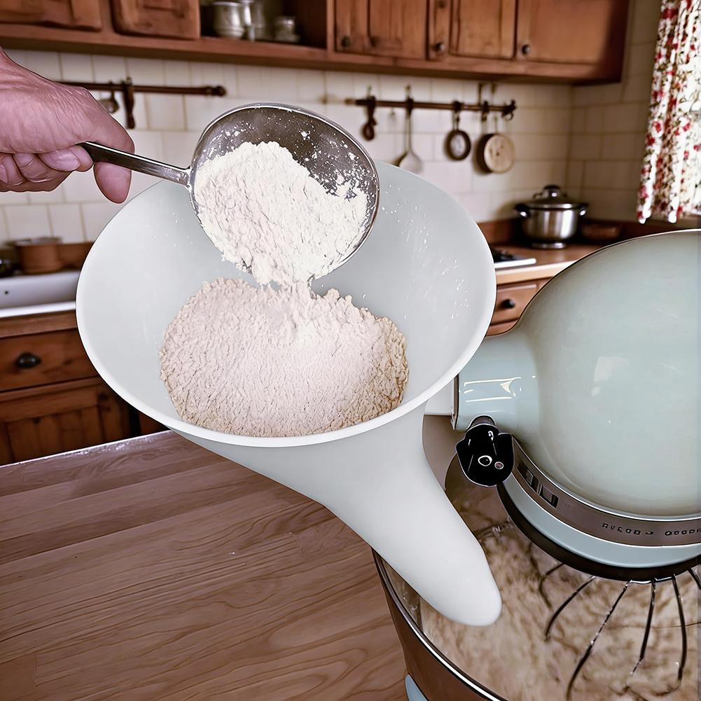 Spill Proof Flour Funnel for 5 - Kitchen Baking Mixer recensie en prijs
