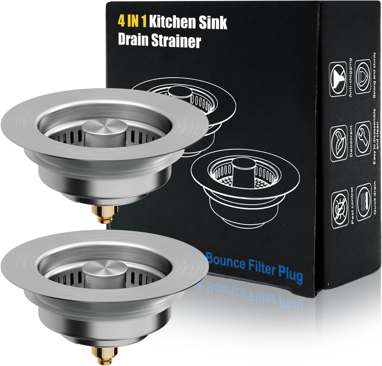 Kitchen Sink Drain Strainer, 4 - Kitchen Up recensie en prijs