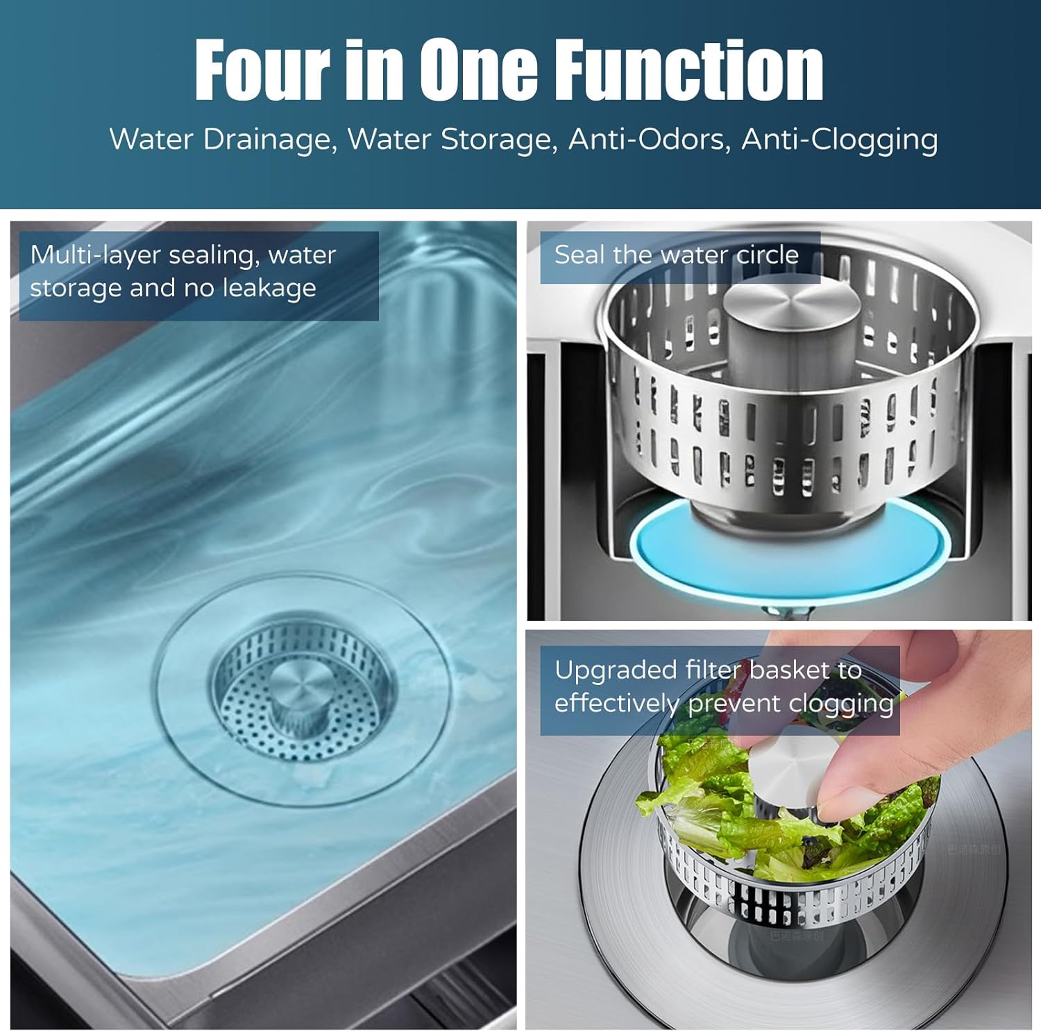 Kitchen Sink Drain Strainer, 4 - Kitchen Up recensie en prijs