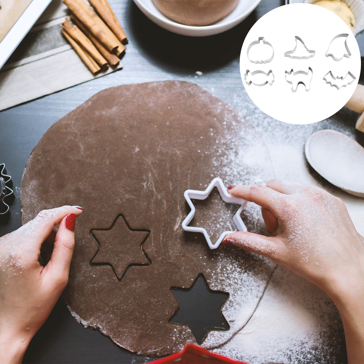 6Pcs Stainless Steel Cookie Cu - Cookie Cutter Set recensie en prijs