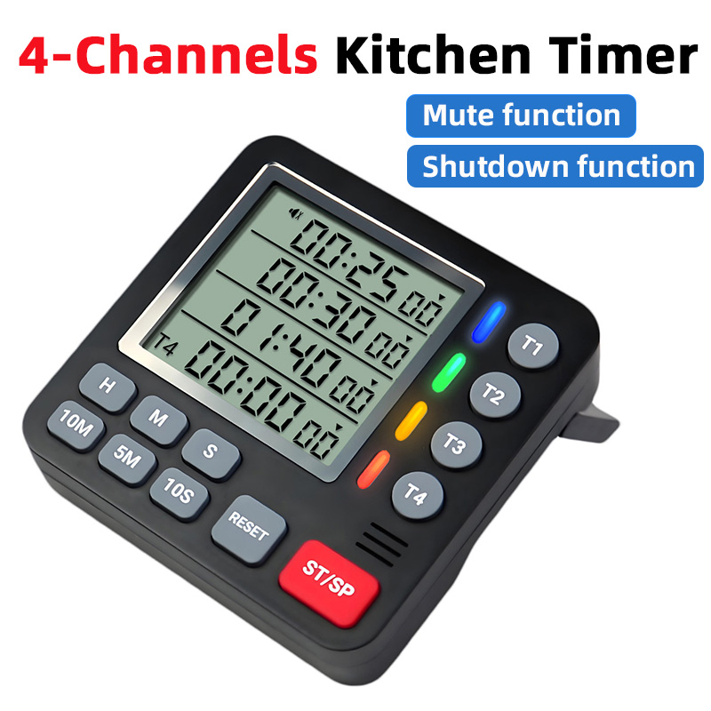 Digital Kitchen Timer 4-Channe - Baking Kitchen Set Up recensie en prijs