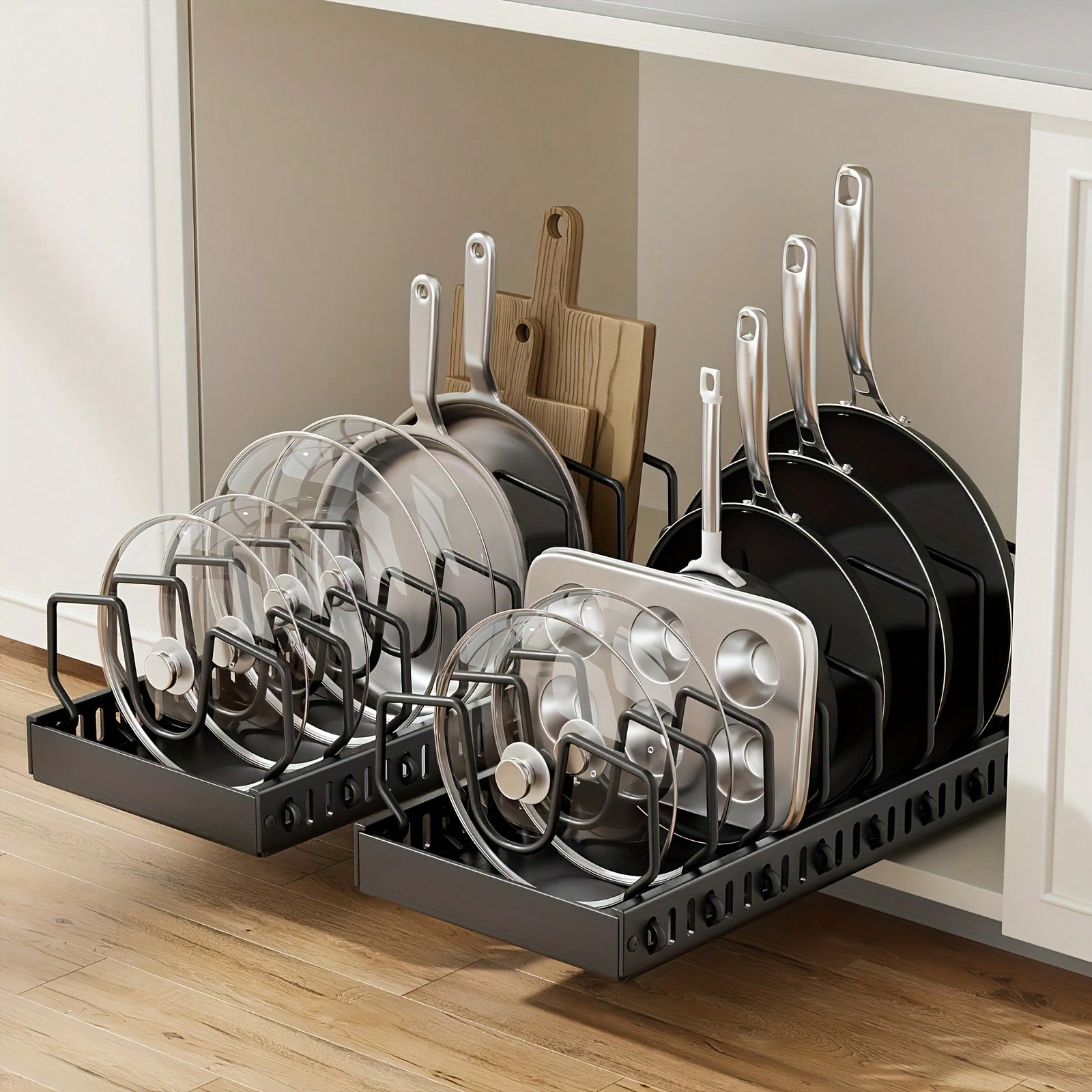 1/2pcs Cabinet Pull-Out Storag - Kitchen Baking Pan Storage recensie en prijs