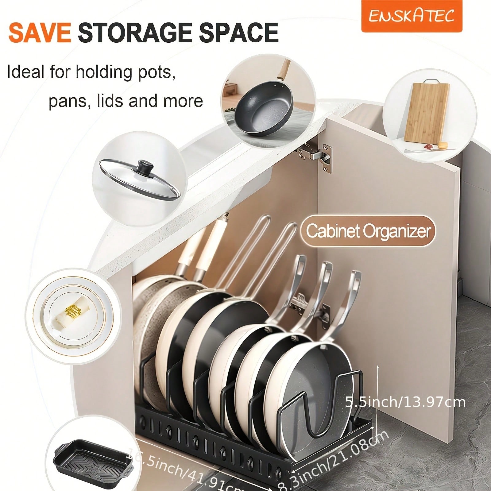 1/2pcs Cabinet Pull-Out Storag - Kitchen Baking Pan Storage recensie en prijs