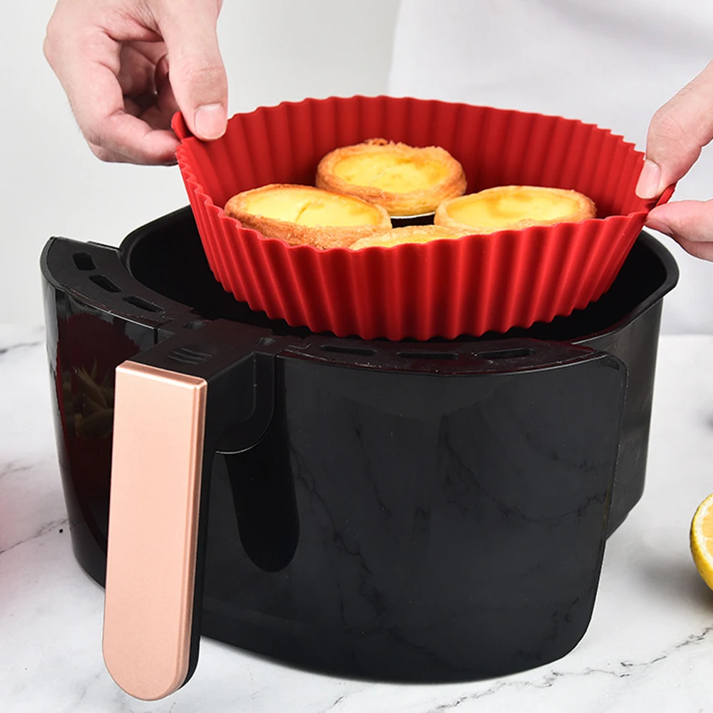 Round Air Fryer Silicone Pot - - Kitchen Essentials Baking Tray recensie en prijs