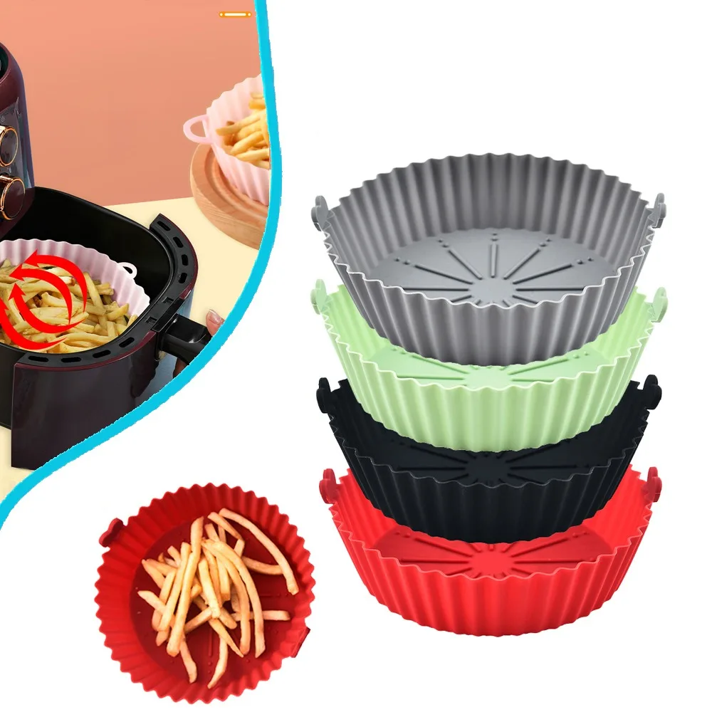 Round Air Fryer Silicone Pot - - Kitchen Essentials Baking Tray recensie en prijs