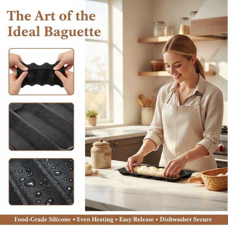 5 Cavity Hoagie Rolls Pan Nons - Kitchen Essentials Baking Tray recensie en prijs