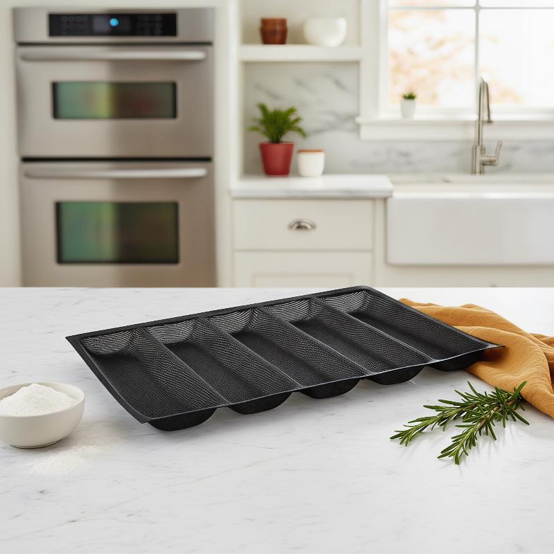 5 Cavity Hoagie Rolls Pan Nons - Kitchen Essentials Baking Tray recensie en prijs