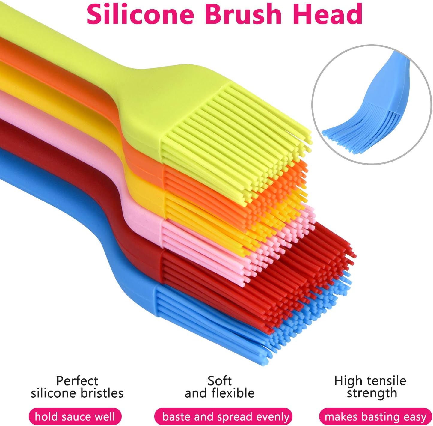6-Pack Silicone Basting Brush  - Pastry Brush Silicone recensie en prijs