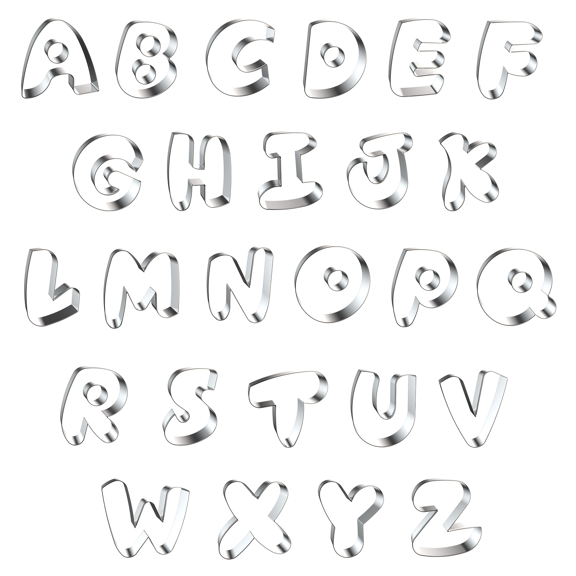 Letter Cookie Cutters Shapes 2 - Cookie Cutter Set recensie en prijs