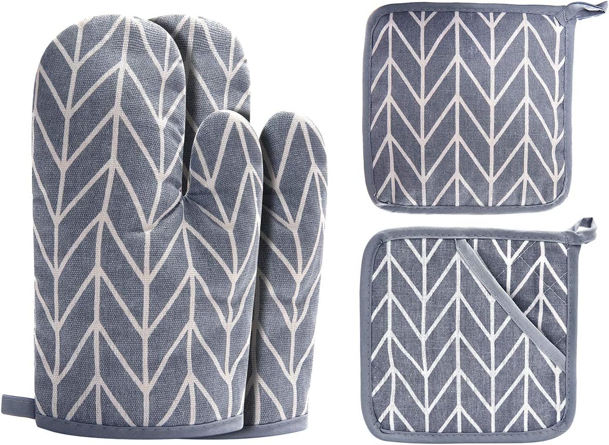 Non-Slip Oven Mitts & Potholde - Baking Kitchen Set Up recensie en prijs