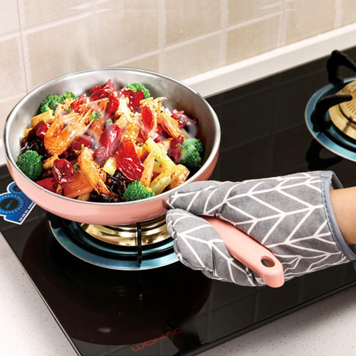 Non-Slip Oven Mitts & Potholde - Baking Kitchen Set Up recensie en prijs