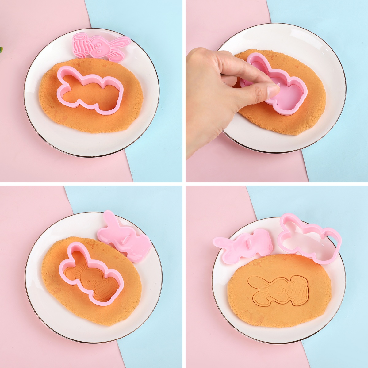 6pcs/Set Easter Bunny Cookie C - Cookie Cutter Set recensie en prijs