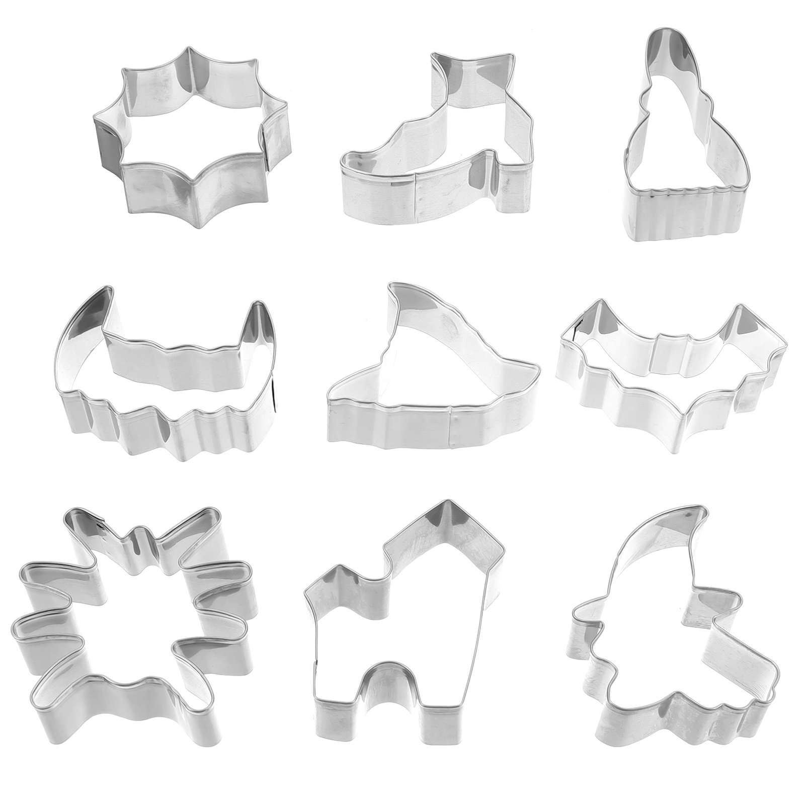 9Pcs Food Grade Stainless Stee - Cookie Cutter Set recensie en prijs