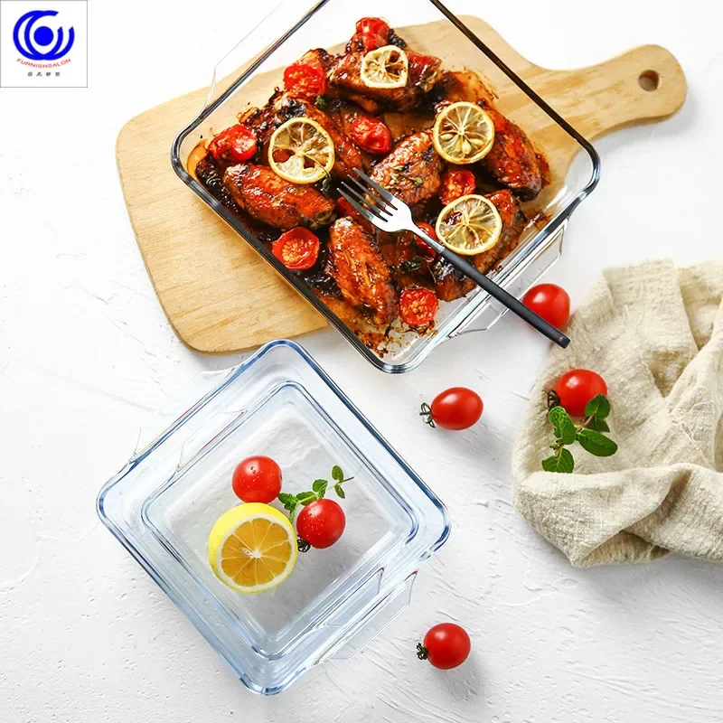 Large Capacity Toughened Glass - Kitchen Baking Pan Storage recensie en prijs