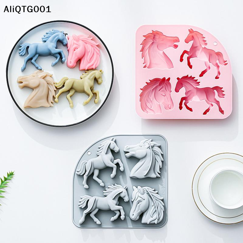 4-Cavity 3D Horse Silicone Mol - Kitchen Tools In Baking recensie en prijs