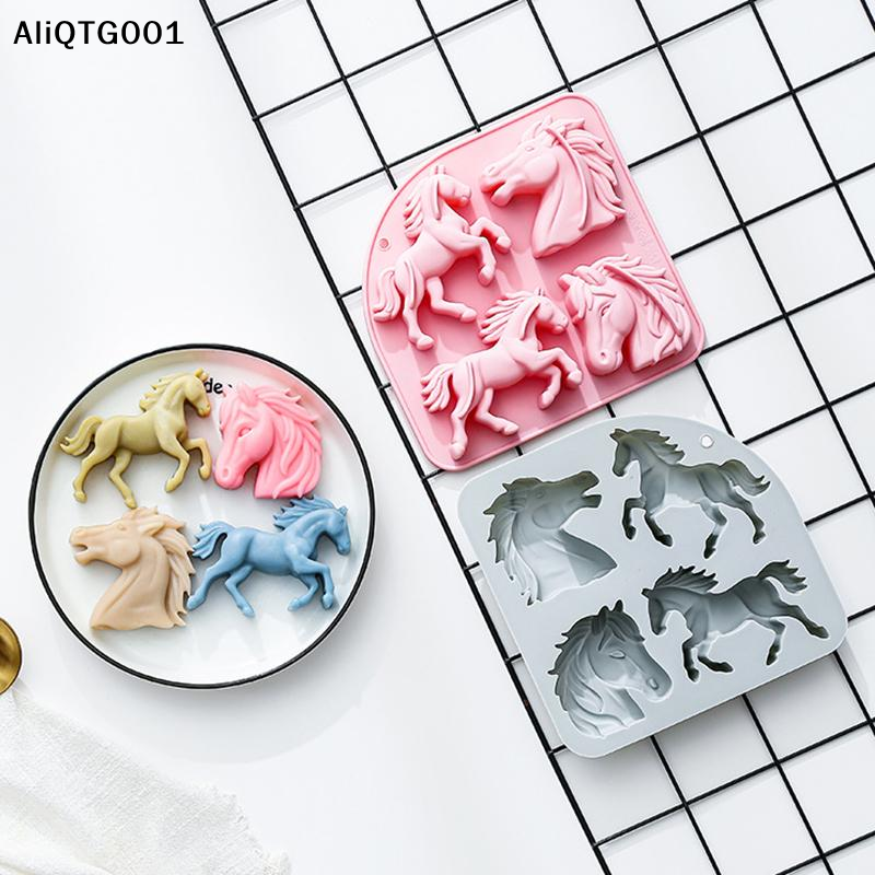 4-Cavity 3D Horse Silicone Mol - Kitchen Tools In Baking recensie en prijs