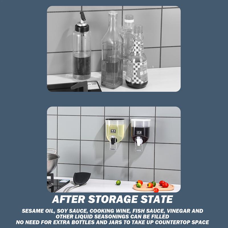 Vinegar And Oil Dispenser Wall - Kitchen Bank recensie en prijs