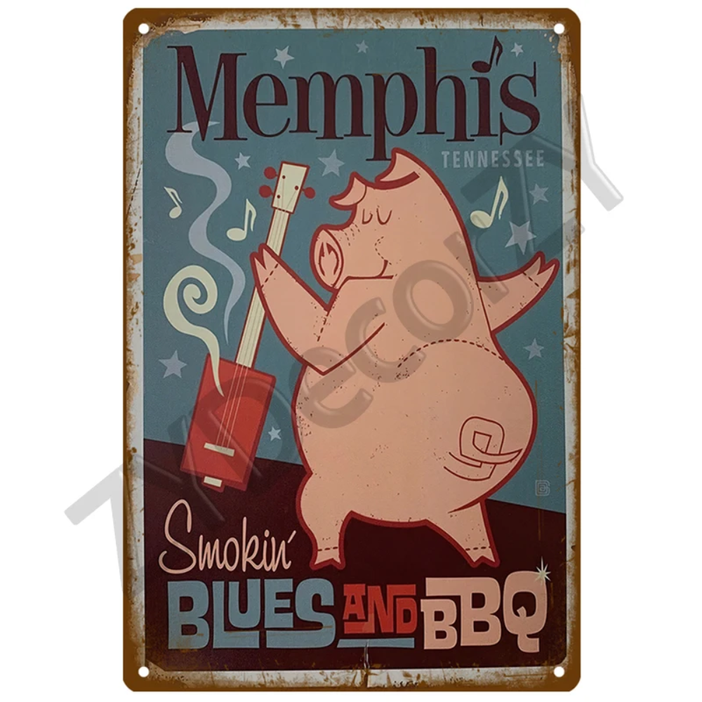 Retro BBQ Sign - Vintage Wall  - Kitchen Up recensie en prijs