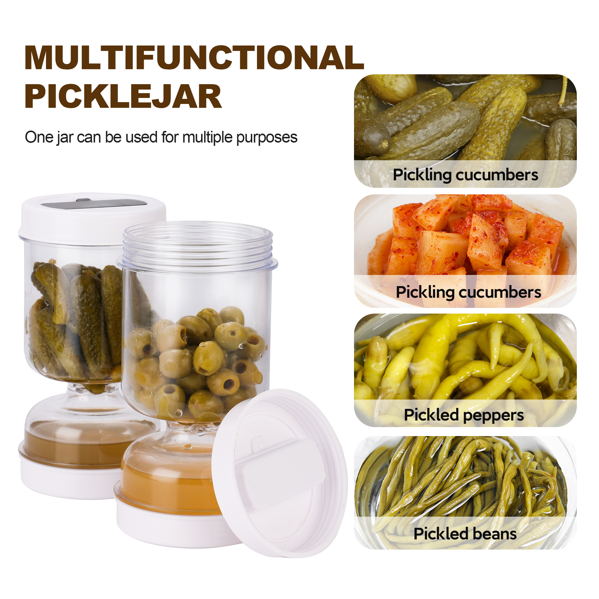 Olive and Pickle Strainer Jar, - Kitchen Bank recensie en prijs