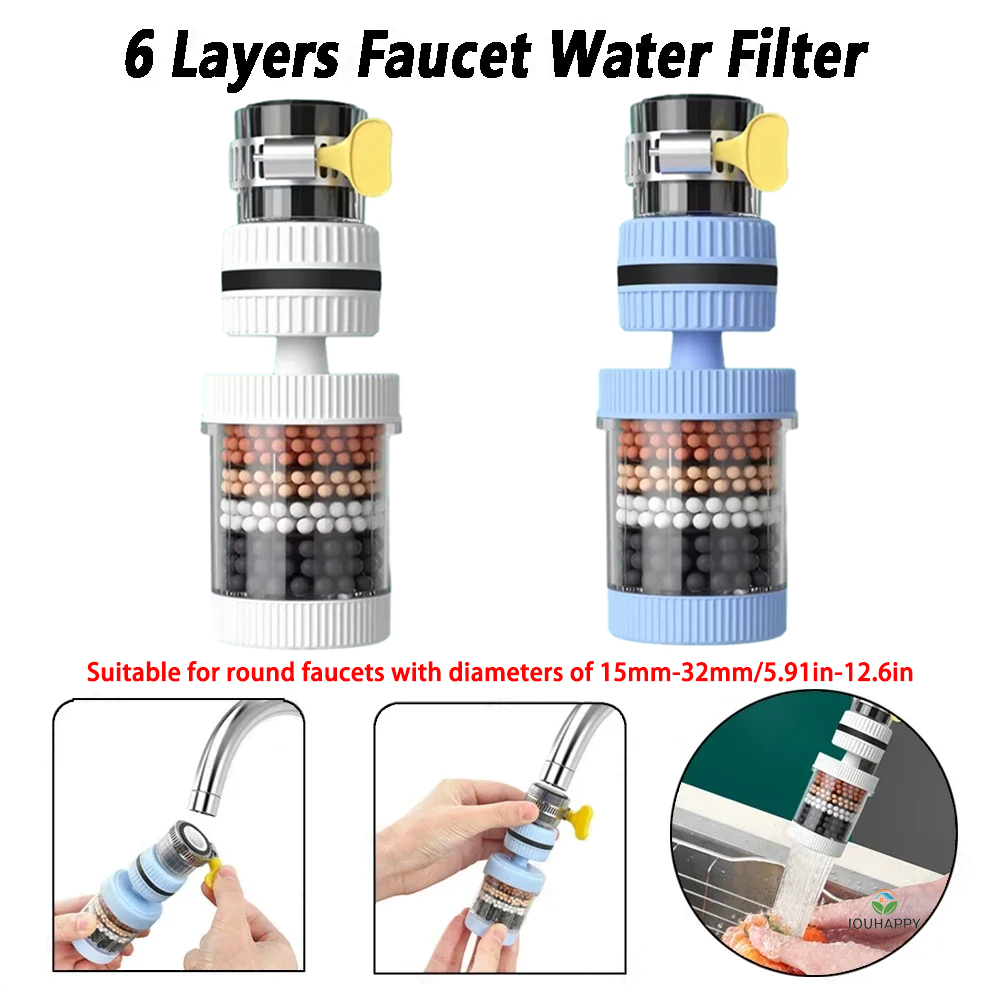 6 Layers Faucet Water Filter U - Kitchen Baking Mixer recensie en prijs